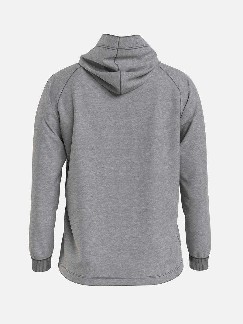 Női Tommy Hilfiger Curve Organic Pamut Signature Hoodies Szürke | HU 141WNB